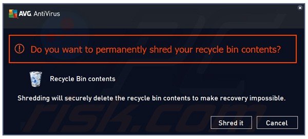 File Shredder d'AVG Antivirus 2015