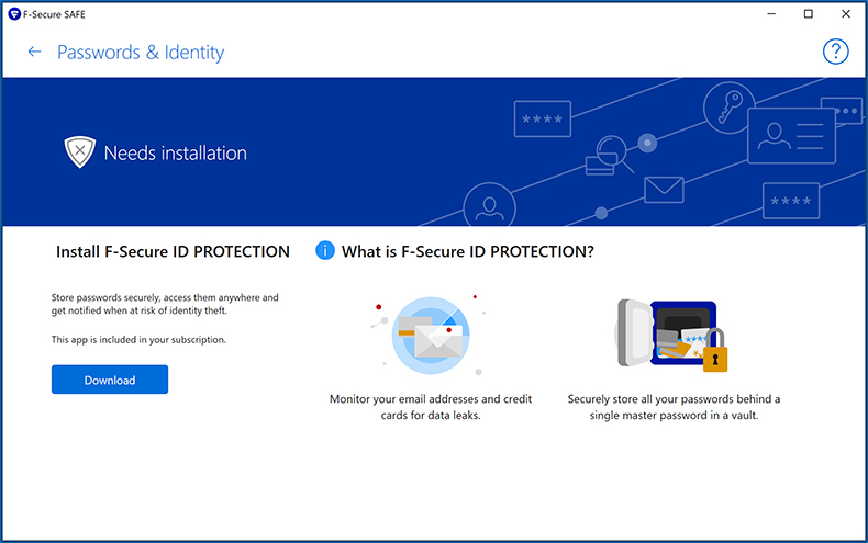 Protection d'identité antivirus F-Secure