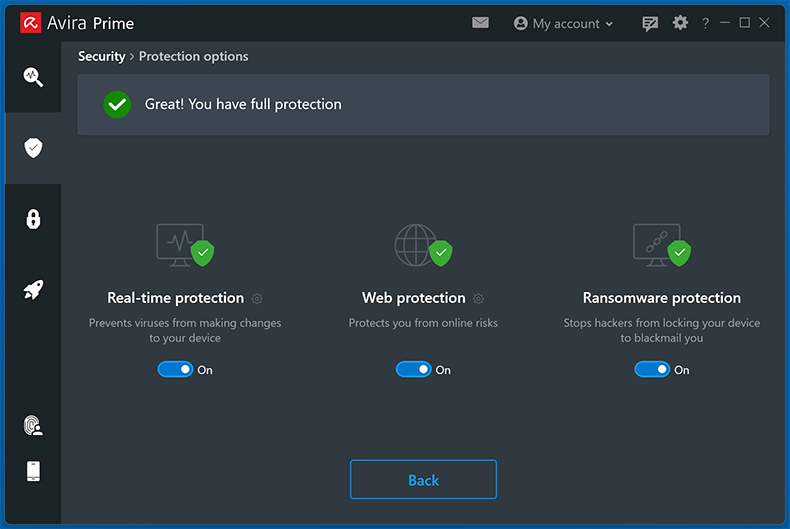 Avira Prime Caractéristiques