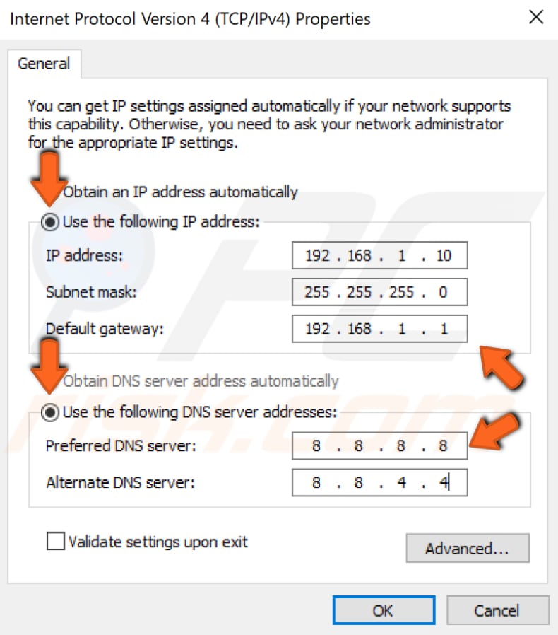 vérifier si les adresses IP sont correctement attribuées étape 6