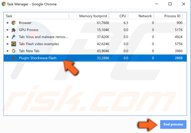 arrêter adobe shockwave flash étape 2