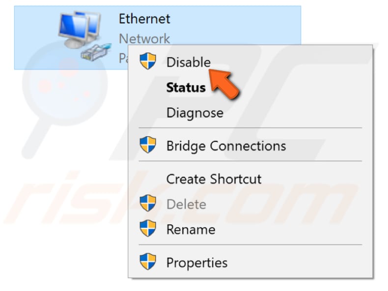désactiver les connexions secondaires étape 3