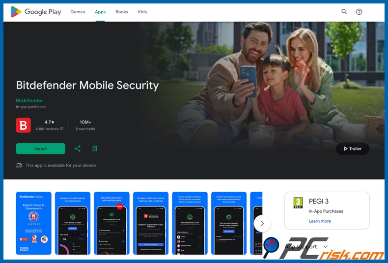 Bitdefender sur Google Play