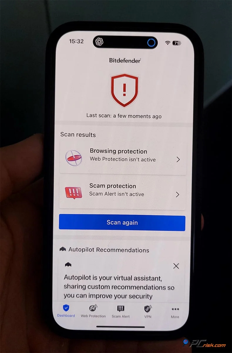 Bitdefender pour iPhone