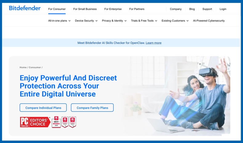 Accueil Bitdefender