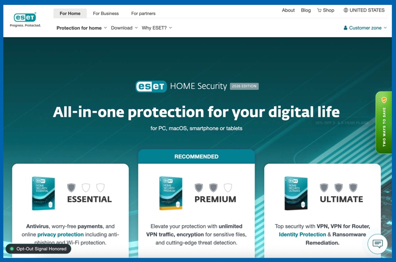 Accueil ESET