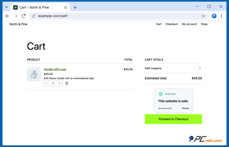 Badge de confiance dans le panier WooCommerce