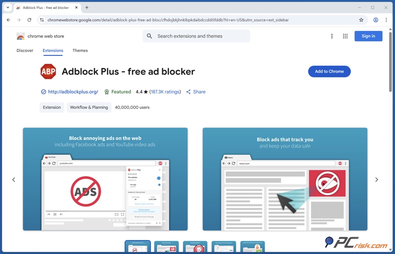 Extension Adblock Plus