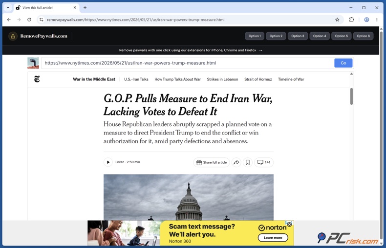 Utiliser une extension de suppression de paywall pour contourner les paywalls