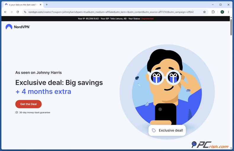 Offre NordVPN Johnny Harris