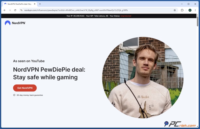 Offre NordVPN PewDiePie