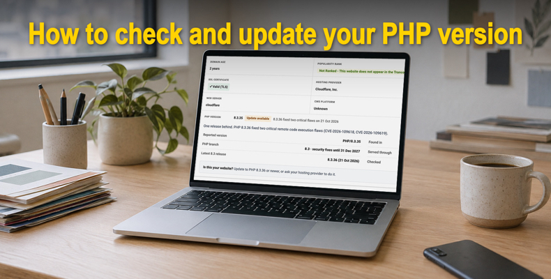 Comment vérifier et mettre à jour la version PHP de votre site web