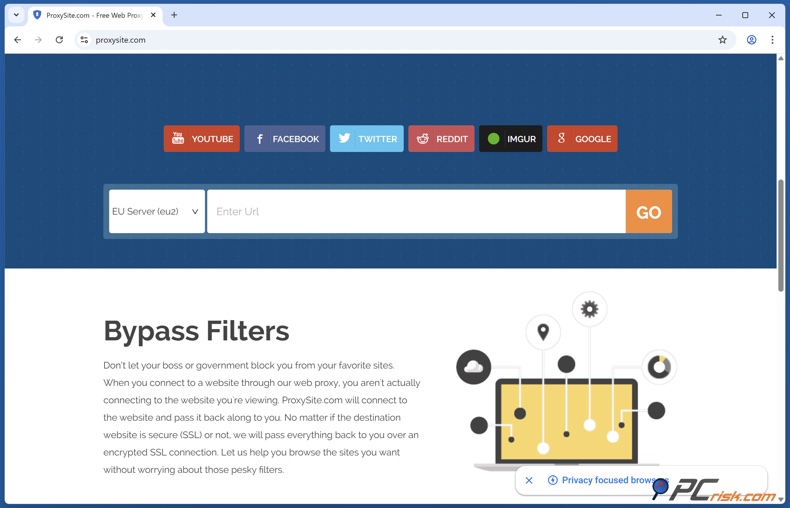 Proxysite page d'accueil