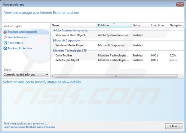 Suppression de Buenosearch dans Internet Explorer