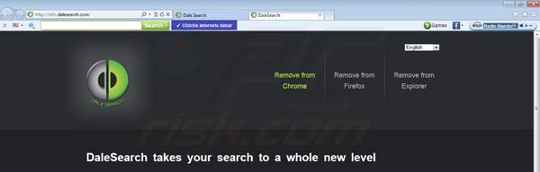 virus Dalesearch (pirate de navigateur dalesearch.com )