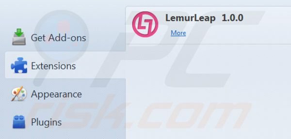 Suppression de LemurLeap dans Mozilla FireFox