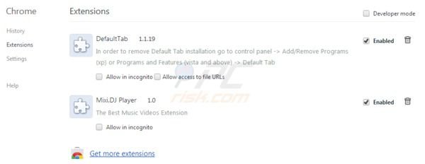 Suppression de MixiDj Claro Search dans Google Chrome