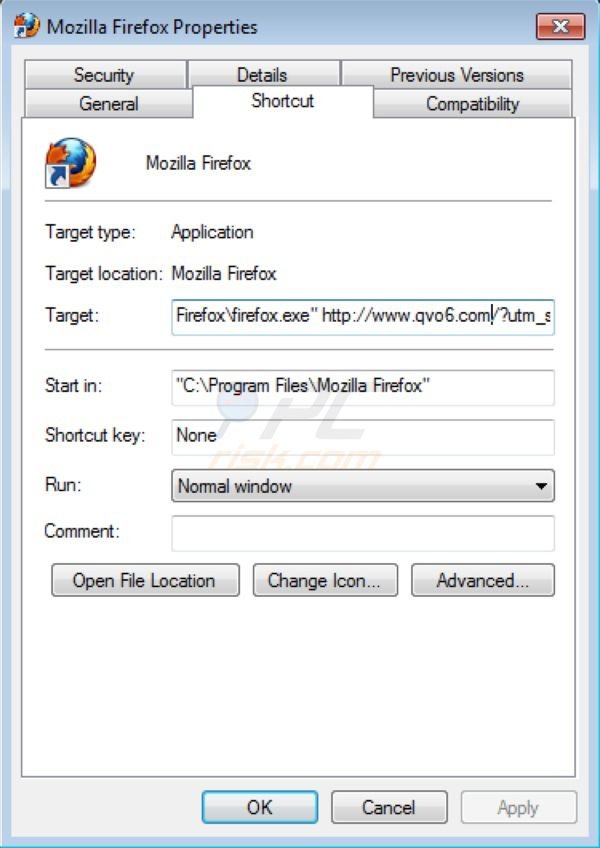 suppression du virus de redirection qvo6.com dans Mozilla FireFox
