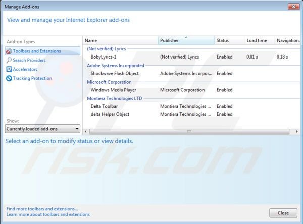 Suppression de Searchgol dans Internet Explorer