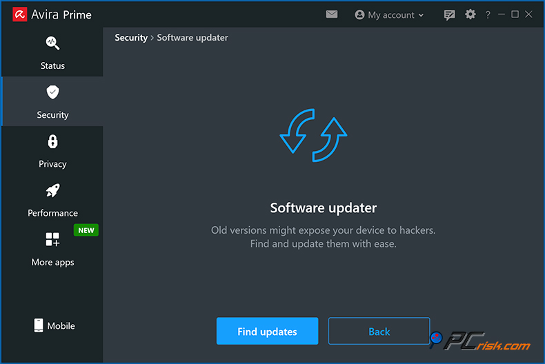 avira logiciel de mise à jour