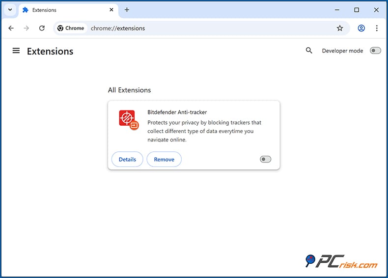 bitdefender anti-traceur