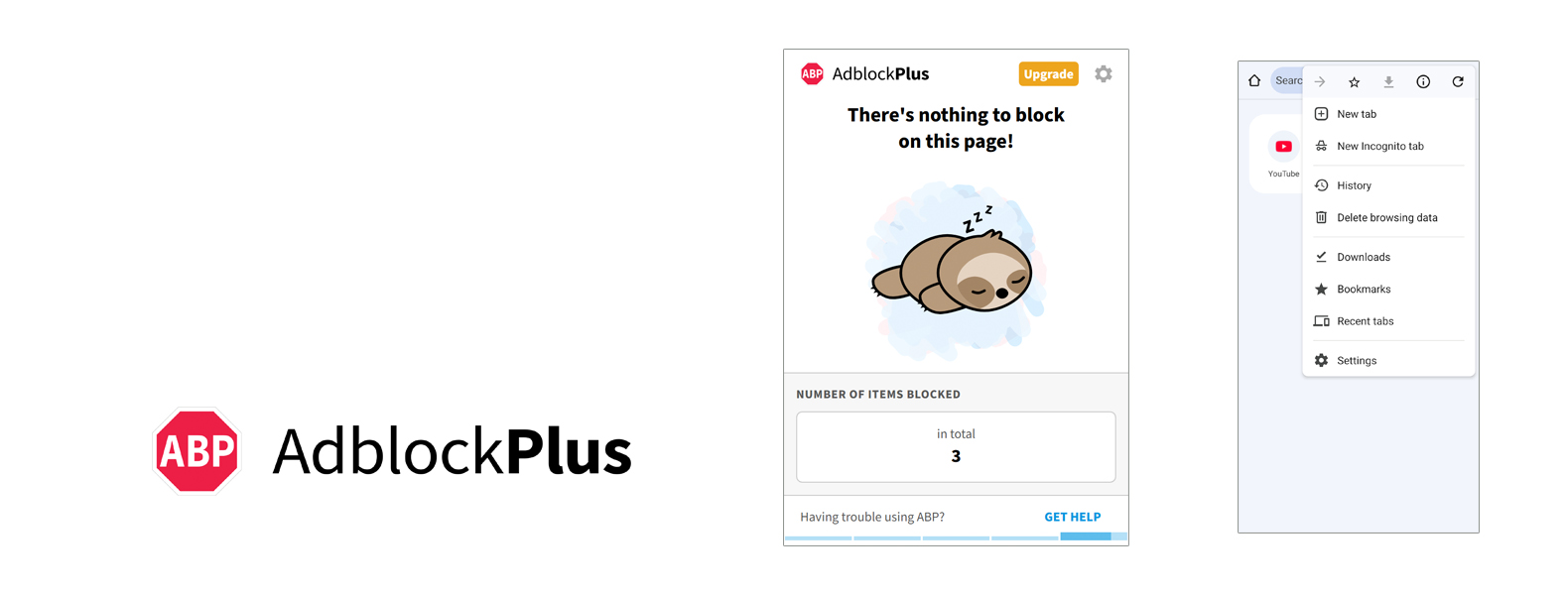 En-tête du meilleur bloqueur de publicités Adblock Plus