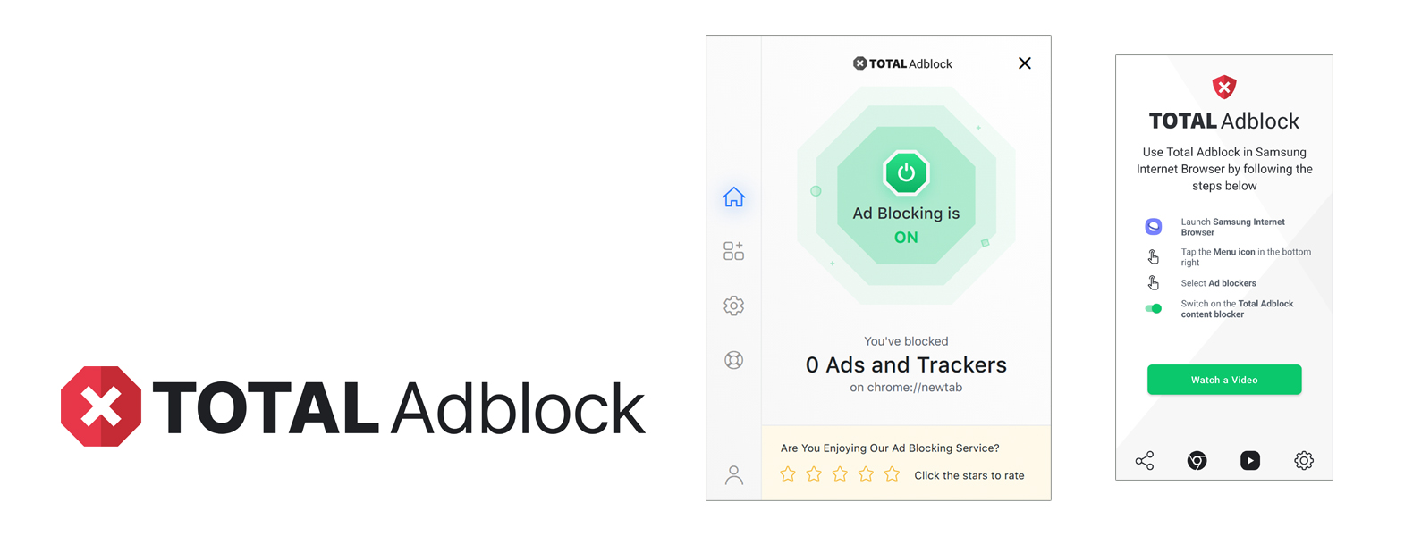 Total Adblock En-tête du meilleur bloqueur de publicités