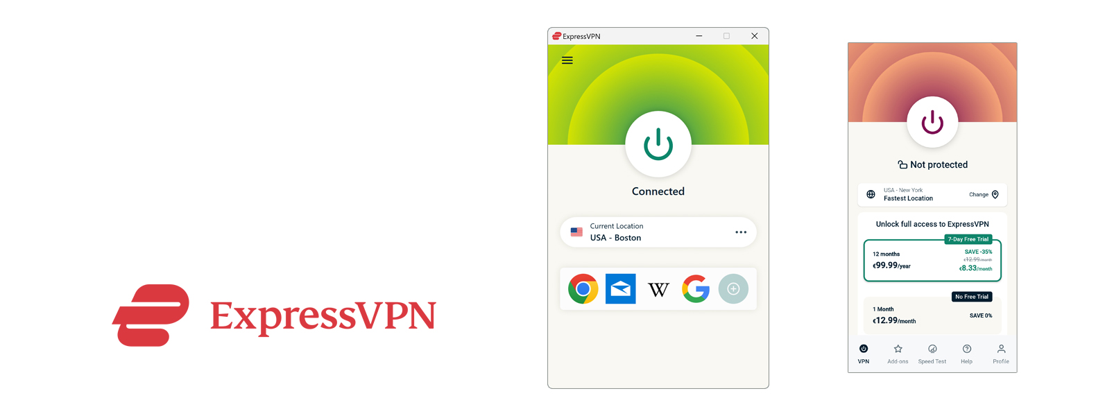ExpressVPN en-tête VPN supérieur