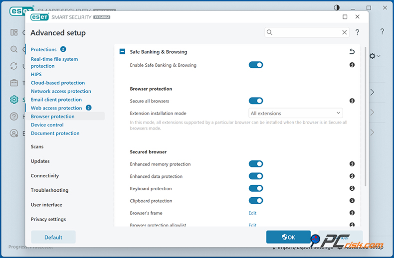 ESET Sécurité bancaire et protection des paiements