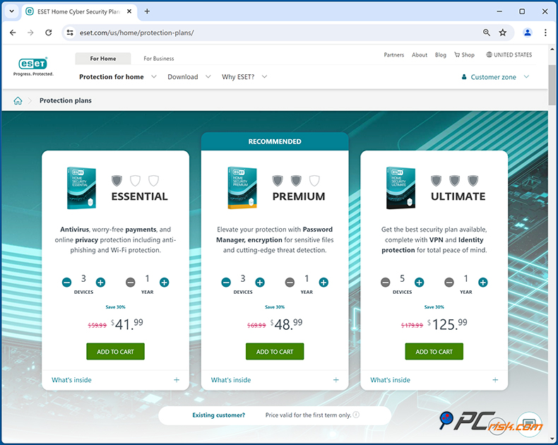 ESET Antivirus Tarification