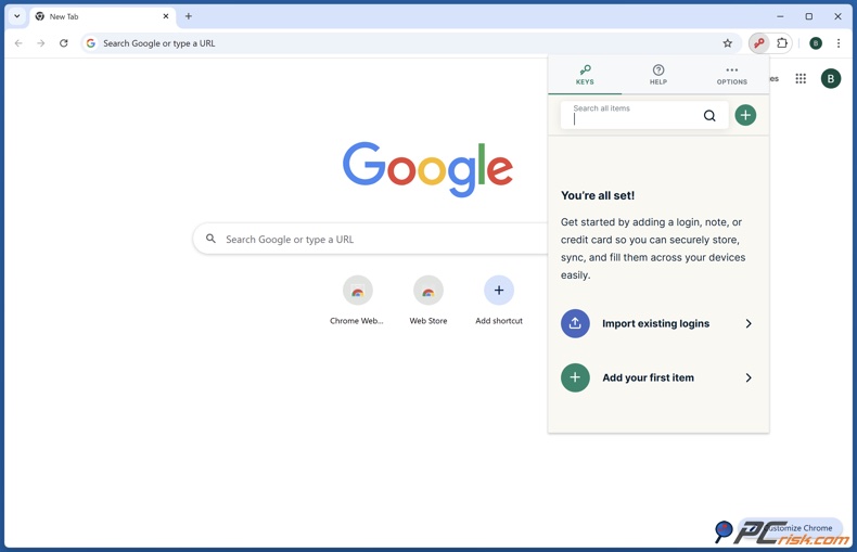 ExpressVPN Gestionnaire de mots de passe Keys