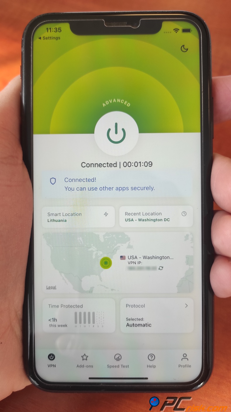 iOS écran d'accueil
