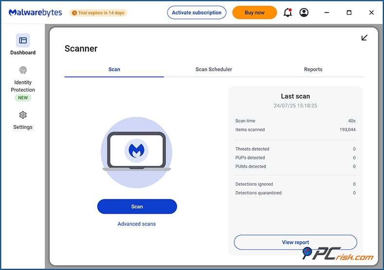 malwarebytes virus protection
