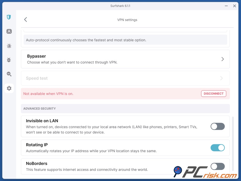 Surfshark IP Rotateur