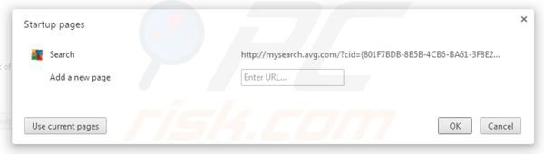 Suppression d'AVG Search dans la page d'accueil dans Google Chrome 