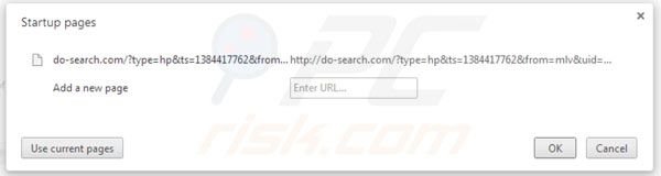 Suppression de la page d'accueil de Do-search.com dans Google Chrome 