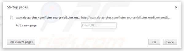 Suppression de Dosearches dnas la page d'accueil Google Chrome 