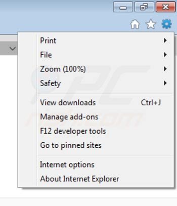 Suppression de la page d'accueil de myhoome.com dans Internet Explorer étape 1