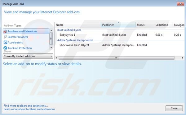 Suppression de Nav Links dans Internet Explorer