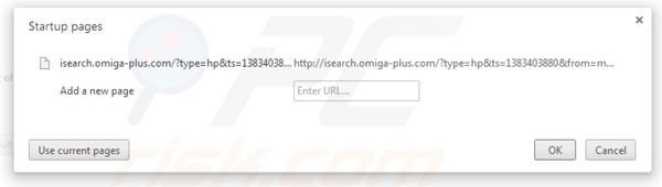 Supprimer la page d'accueil de Omiga plus dans Google Chrome