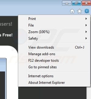 Suppression des extensions de Tube Dimmer dans Internet Explorer extensions étape 1
