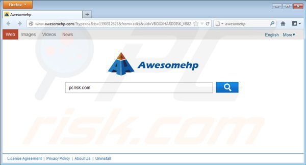 Virus Awesomehp.com 