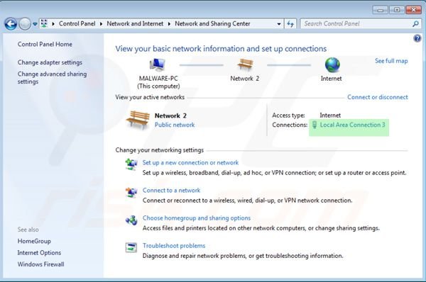 Restauration des paramètres DNS étape 4