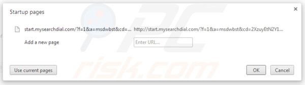 Suppression de la page d'accueil de mysearchdial.com dans Google Chrome 