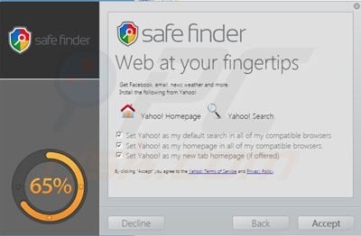 Installateur du pirate de navigateur isearch.safefinder.net 