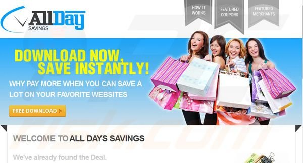 Logiciel de publicité All Day Savings 