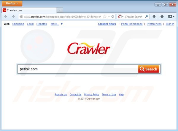 Barre d'outils crawler.com 