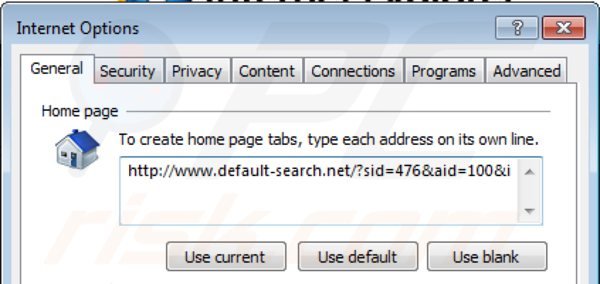 Suppression de la page d'acceuil de default-searchnet.net dans Internet Explorer 