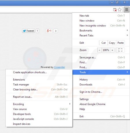 Suppression de smartsaver dans Google Chrome étape 1