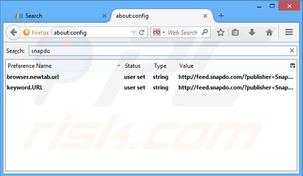 Suppression du moteur de recherche par défaut de browse-search.com dans Mozilla Firefox 